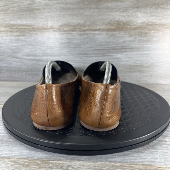 Aldo Women's Brown Leather Slip On Ballet Flats Size EU 38 US 7.5 - Picture 4 of 8